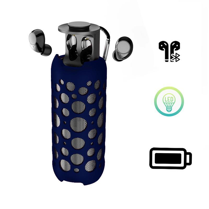 2-in-1 Outdoor Speaker & Headphones, In-ear Earbuds Small Outdoor Speaker, Deep Bass Wireless Mini Headphones Portable Speaker